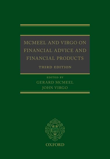 MCMEEL AND VIRGO ON FINANCIAL ADVICE AND FINANCIAL PRODUCTS