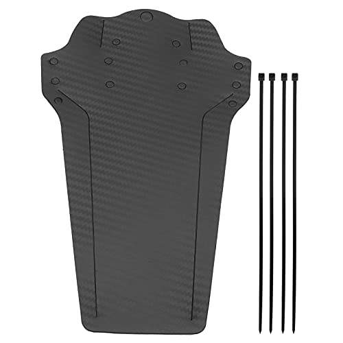 Accesorio de guardabarros de material plástico PP5 delantero/trasero para bicicleta de montaña (Estilo de fibra de carbono)