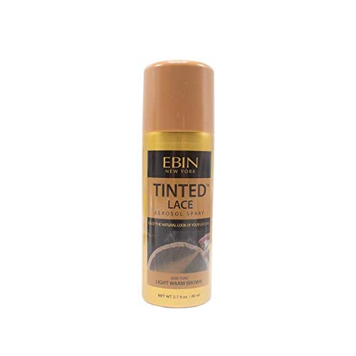 EBIN Tinted Lace Spray (80ml, Light Warm Brown)