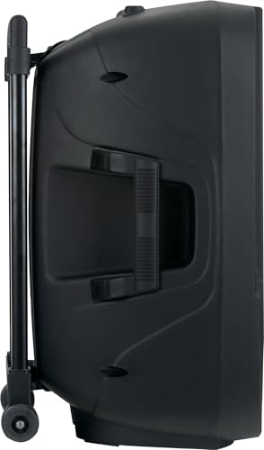 Pronomic PH12AW Akku-Aktivbox 12, Kompakte- Mobilanlagen Set (Trolley Box, 12 Speaker, 80 Watt (RMS), 5 Stunden Laufzeit, Bluetooth, MP3/SD/USB-Player, inkl. Funkmikrofon, Headset, Fernbedienung)