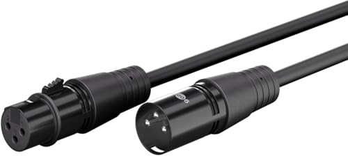Cable XLR macho hembra balanceado de 2 m para interfaz de audio Goobay