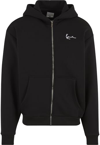 Karl Kani Chest Signature sweat à capuche zippé noir streetwear oversize