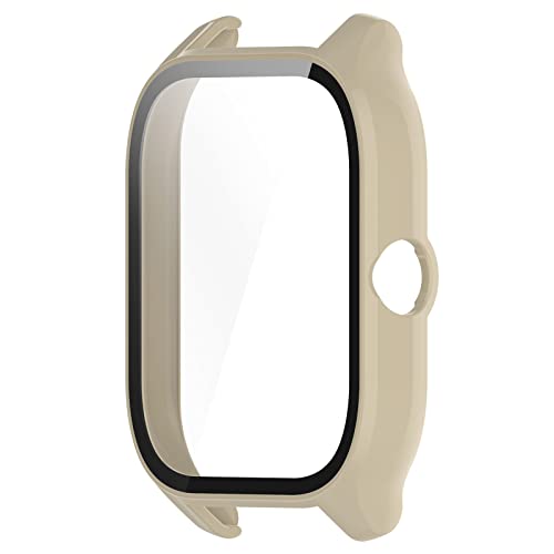 Screen Protective Case Cover For GTS4 Scratch-resist Shock Frame Full Edge Coverage Smart-Watch One-piece Bumper-Shell Glass Screen Protector For Smartwatch Privacy-lens Watch Housing Cover Watch Case