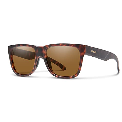 Smith Lowdown 2 Sunglasses – Performance Sports Active Sunglasses For Running or Everyday Wear – For Men & Women – Matte Tortoise + Brown ChromaPop Polarized Mirror Lenses