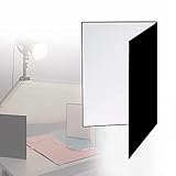 📷 【Amplia aplicación】 El reflector de luz se puede utilizar como reflector o como fondo temporal. El cartón reflector de fotografía es perfecto para fotografía de productos de vidrio o cerámica, fotografía de joyería, fotografía cosmética, fotografía de alimentos y estudio fotográfico o fotografía de naturaleza muerta.El reflector de luz es perfecto para controlar la luz entrante, reflejar, difundir, bloquear o suavizar la luz al tomar imágenes