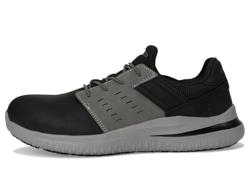SKECHERS Mens Delson 3.0 SR - Tyoll Comp Toe Black 10 Medium