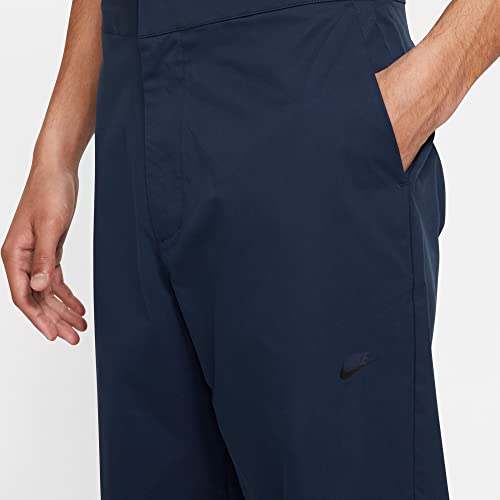 Nike Sportswear Style Essentials Men's Woven Unlined Sneaker Pants (32, Midnight Navy/Sail/Ice Silver)4