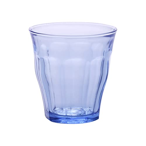Duralex fabriqué en France Picardie Marine Gobelet en verre (lot de 6), bleu, bleu, 6x 22cl