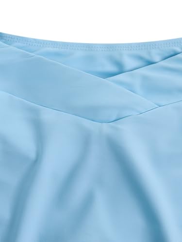 Image of SOLY HUX Toddler Girl's 2 Piece Workout Outfits Lightweight Crop Tank Tops and Skort Athletic Set