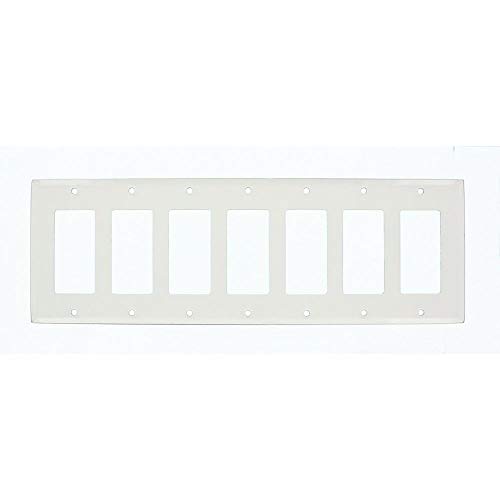 Leviton 80407-W plaque murale blanche 7 gangs decorator encastrable - 3