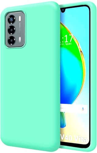 Movilear Funda Carcasa de Silicona Líquida para ZTE Blade V40 Vita 4G / Blade A72 4G, Interior de Microfibra Antigolpes Protección Gel Ultra Suave de Goma a Prueba de Choques y Arañazos FSUA (Verde)