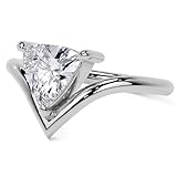 Generic 1.5 CT Trillion Cut Moissanite Diamond Handmade Engagement Ring Sterling Silver Solitaire Bridal Wedding Ring for Women, Anniversary Rings her (7)