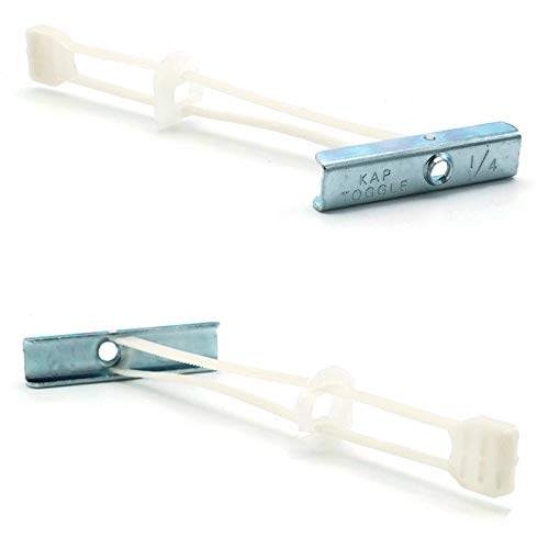 KapToggle 3/16 Hollow Wall Anchor + Toggle Bolts #10-24 Thread - 24 Pieces