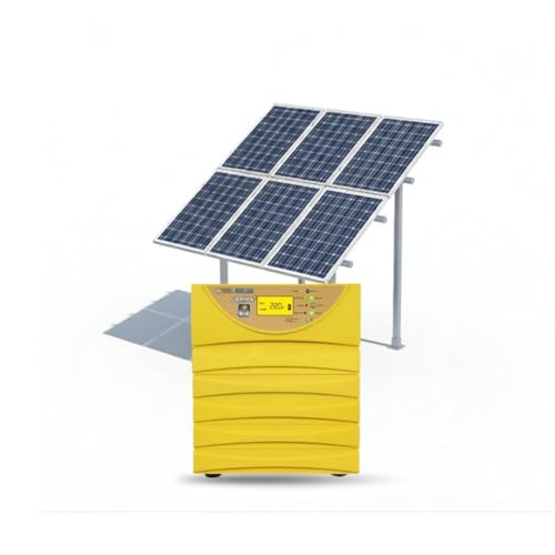 Image of 3kVA High-Rise Solar Kit | UTL Gamma Plus 3400 r-MPPT PCU + Elevated Hot-Dip GI 6-Panel Structure | (Battery & Panels Not Included)