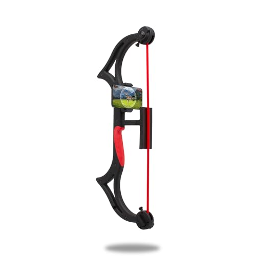 AccuBow Nano Black Youth Virtual Archery Gaming & Shooting - 5-40lbs Adjustable Resistance Phone Mount Included Compact & Lightweight Ambidextrous