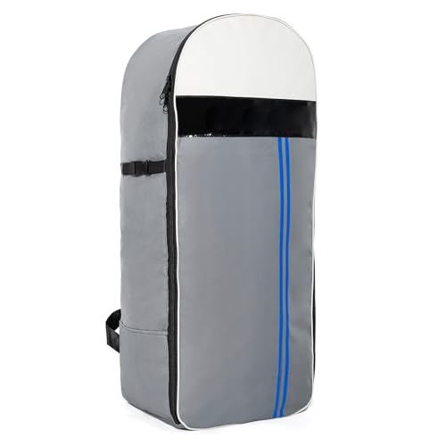 Irfora Mochila de Viagem para Entusiastas de Pranchas Surf, Bolsa Armazenamento Poliéster para Stand Up Paddleboard, Adequada Surfistas, Tamanho do Pacote 13 * 9,4 * 3,1 pol.