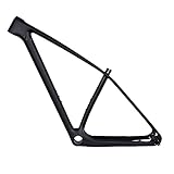 Tideace Light Weight UD 142mm 29er Carbon Fiber Mountain Bike Frame Carbon MTB Frame 27.5er Bicycle Frame 135x9 and 142x12mm Compatible (29er 21inch Black Glossy)