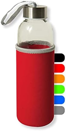 Borraccia In Vetro Blu 500ml - Mantiene Il Sapore Originale Dell'Acqua, Ideale Per Sport E Giornata - Foto 5