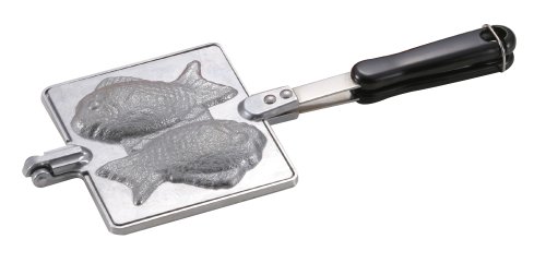 Parukinzoku Japanese Taiyaki Fish Shaped Cake Maker, Pearl Metal
