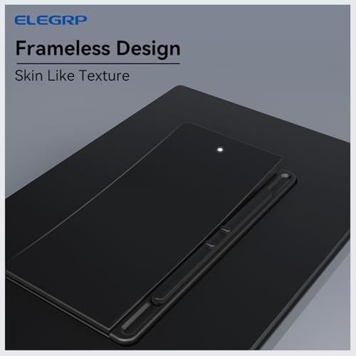 Image of ELEGRP Digital Slide Dimmer Light Switch, Dimmer Switch with Decorative Frameless Design Wallplate for LED /CFL, Incandescent,Halogen Bulbs, Single Pole /3-Way, UL Listed, 3 Pack, Matte Black
