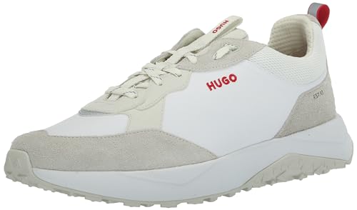 Image of HUGO Mens Running Style Mix Material Sneakers
