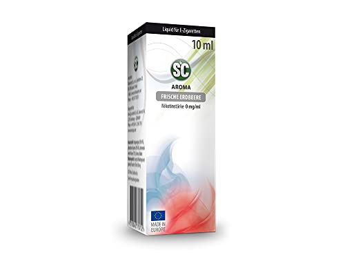 SC Liquids Liquid - Frische Erdbeere E-Zigaretten Liquid | 10ml Liquid | 0 mg/ml | Ohne Nikotin