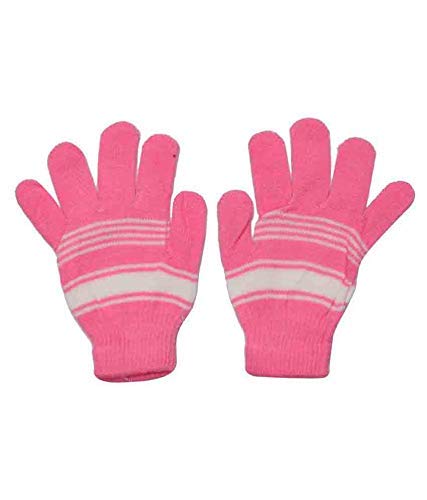 BRATS N BEAUTY® Boy's & Girl' Multicolor Winter Warm Woolen Gloves Pack of 3 Pair for 3-4 Year Kids - Image 2 thumbnail