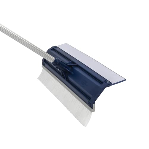 Allesschieber Basic K500AB | Besen und Wasserschieber in einem Gerät | Aluminiumstiel + Besenleiste | 50 cm ABS-Basisprofil Cover