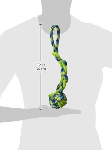 Zeus K9 Hundespielzeug, Seil mit TPR-Ball, 41cm