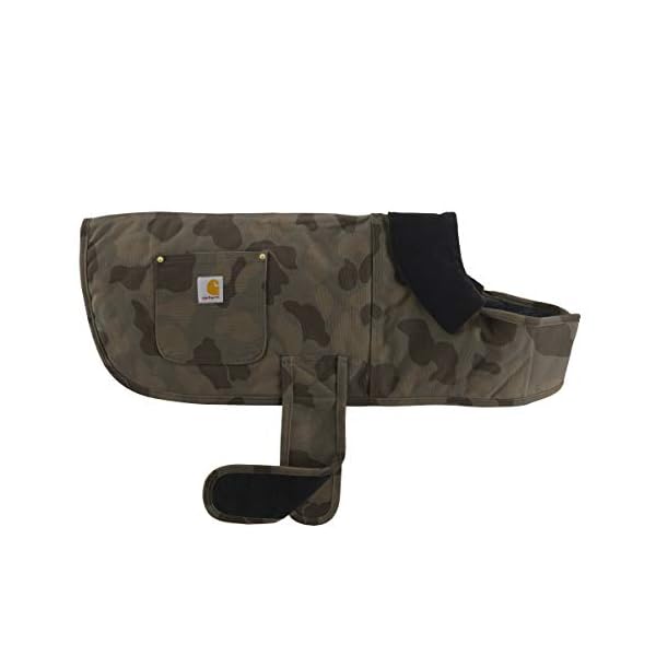 Carhartt firm duck insulated dog chore coat, duck camo tarmac, x-large