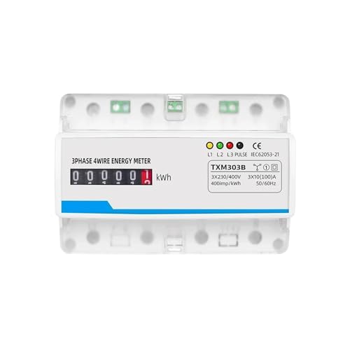 Compteur kWh triphasé multi-fonction NISZA 100A à affichage LCD rétroéclairé - 2