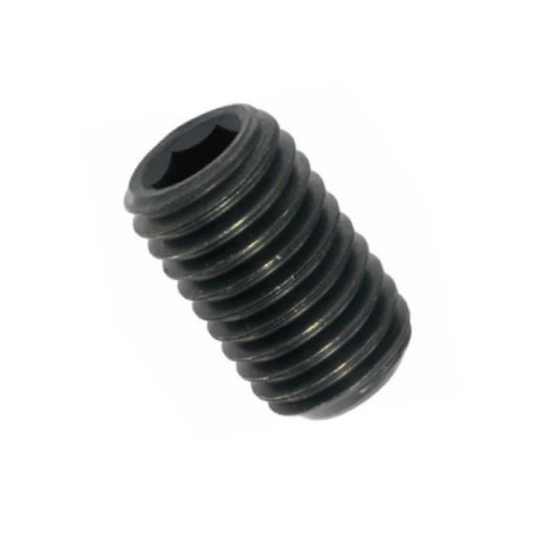 Madenschrauben/Gewindestifte M4 x 25 mm Schwarz 45H - DIN 913 - mit Kegelkuppe und Innensechskant - Metrisch Gewinde (Gewinde: M4, Länge: 25 mm, Menge: 50 St.)
