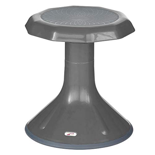 Image of ECR4Kids ACE Active Core Engagement Wobble Stool, 15-Inch Seat Height, Flexible Seating, Grey