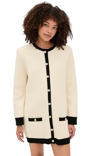 Amazon.com: LE BOP Women's Parker Gold Button Sweater Dress, Ivory, XXS :  Clothing, Shoes & Jewelry