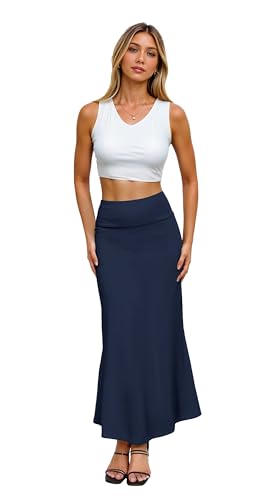 セオリー 24SS Base Satin Fluid Maxi SK ネイビー セオリー Theory スカート BASE SATIN FLUID MAXI SK （ネイビー系