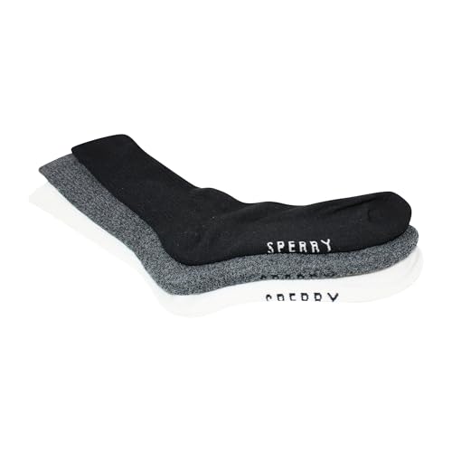 Image of Sperry Men's 8-Pack Cushion Comfort Crew Socks - Moisture-Wicking Athletic Socks - Crew Socks for Everyday or Sports Use