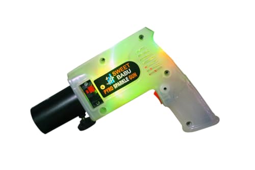 Image of Handheld Sparkler Pyro Gun /Party Gun, Cold pyro Gun's for Private Parties, Functions, Pubs, Events, Wedding Party and All Kind of Celebrations (White)(Pack of 2)