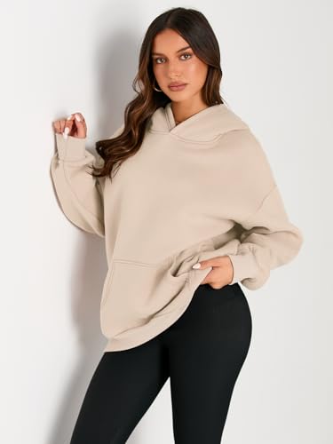 Image of EFAN Women's Hoodies Oversized Sweatshirt Comfort Fleece Sweaters | Cozy Trendy Pullover Hoodies, Sweatshirts with Pockets For Fall & Winter