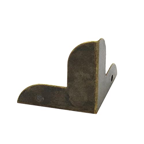 Image of Box Corner Protectors Metal Mcredy Decor Edge Guard for Box Table Cabinet with Screws 0.87 inch Length Corner Protector Bronze Pack of 60