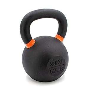 Shogun Cast Iron Kettlebell with LB and KG Markings – Premium Quality Kettlebells Constructed from Cast Iron- Enhance Your Strength Training with this Versatile and Reliable Kettlebell