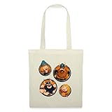 Spreadshirt Wickie Und Die Starken Männer Charaktere Stoffbeutel, Natur