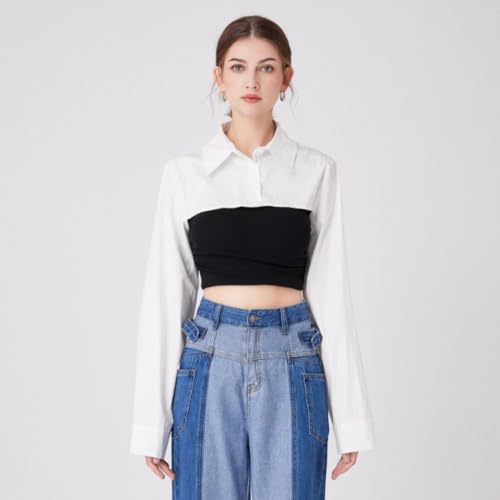 YEKEYI Fake Collar Long Sleeves Detachable Blouse False Collar Half Shirt Blouse Collar4