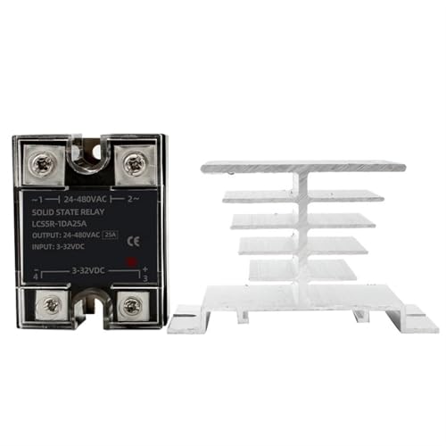 SSR 40A DC-AC monofásico con disipador para regular temperatura 2