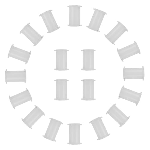 JEWEDECO 20 Piezas Rodillo de Presión Eje de Plástico Blanco para Grabadora de Casetes Movimiento para Reparación y Mantenimiento Profesional de Equipos de Audio