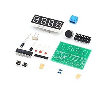 GlobalNiche 5PCS AT89C2051 Digital 4 Bits Electronic Clock Electronic Production Suite Kit