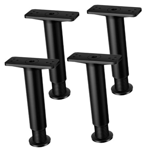 Patas de cama regulables Baluue soporte central de somier de altura ajustable 4 piezas 2