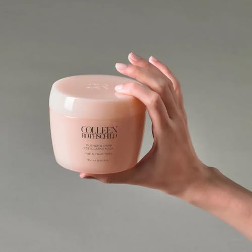 COLLEEN ROTHSCHILD Quench & Shine Restorative Mask | Deeply Nourishing Conditioning Treatment | Color-Safe Formula | Strengthening Hair Repair | Revives All Hair Types (10 fl oz)