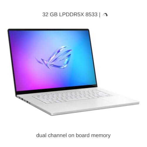 Image of HIDevolution [2026] ASUS ROG Zephyrus G16 GU606AR White 16 inch WQXGA 240Hz OLED, 1.6 GHz Ultra 9-386H, RTX 5070 Ti, 32 GB LPDDR5X RAM, 1 TB PCIe SSD, Windows 11 Pro