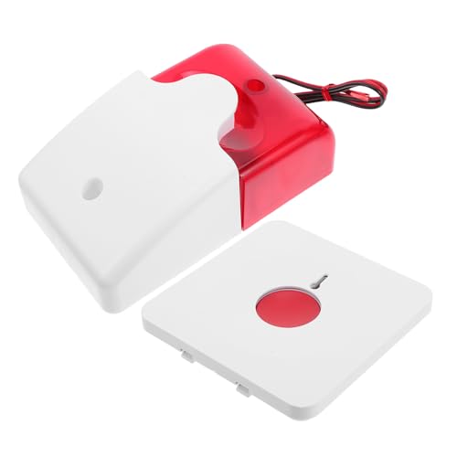 TOPBATHY Alarma para Baño Botón de Emergencia Cableado Dc12v, Sistema de Alerta Sonora y Visual 2 Botones de Llamada para Mayores, Dispositivo Médico de Asistencia y Seguridad Hogar