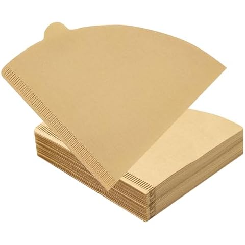 Yullmu coffee filters Cone Coffee Filters Size 02 Disposable Natural Paper Filters for Pour Over and Drip Coffee Maker Disposable Coffee Filter Paper Cover